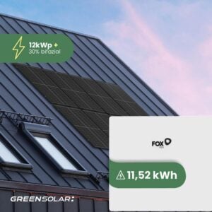 Solaranlage Universaldach 12kWp mit Speicher 11,52 kWh