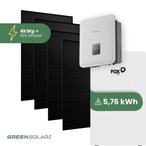 Solaranlage 4kWp mit Speicher 5,76 kWh ohne Halterung