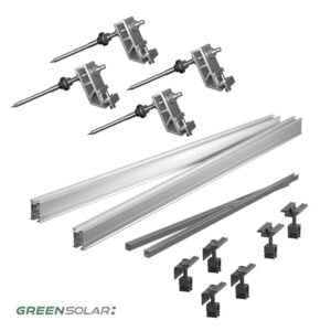 Universaldachbefestigung 2 x Grundset und 2 x Erweiterung für insgesamt 4 Module