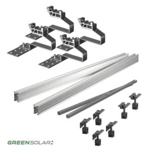 Ziegeldachbefestigung 2x Grundset & 6 Erweiterungen für 8 Module